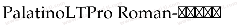 PalatinoLTPro Roman字体转换